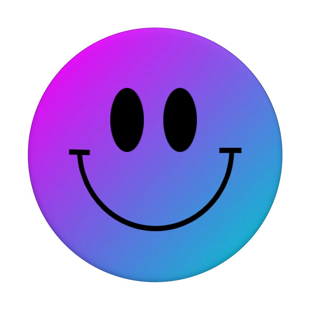 Amazon.com: Smile Face Emoticon Purple Blue Happy Smiling Trendy